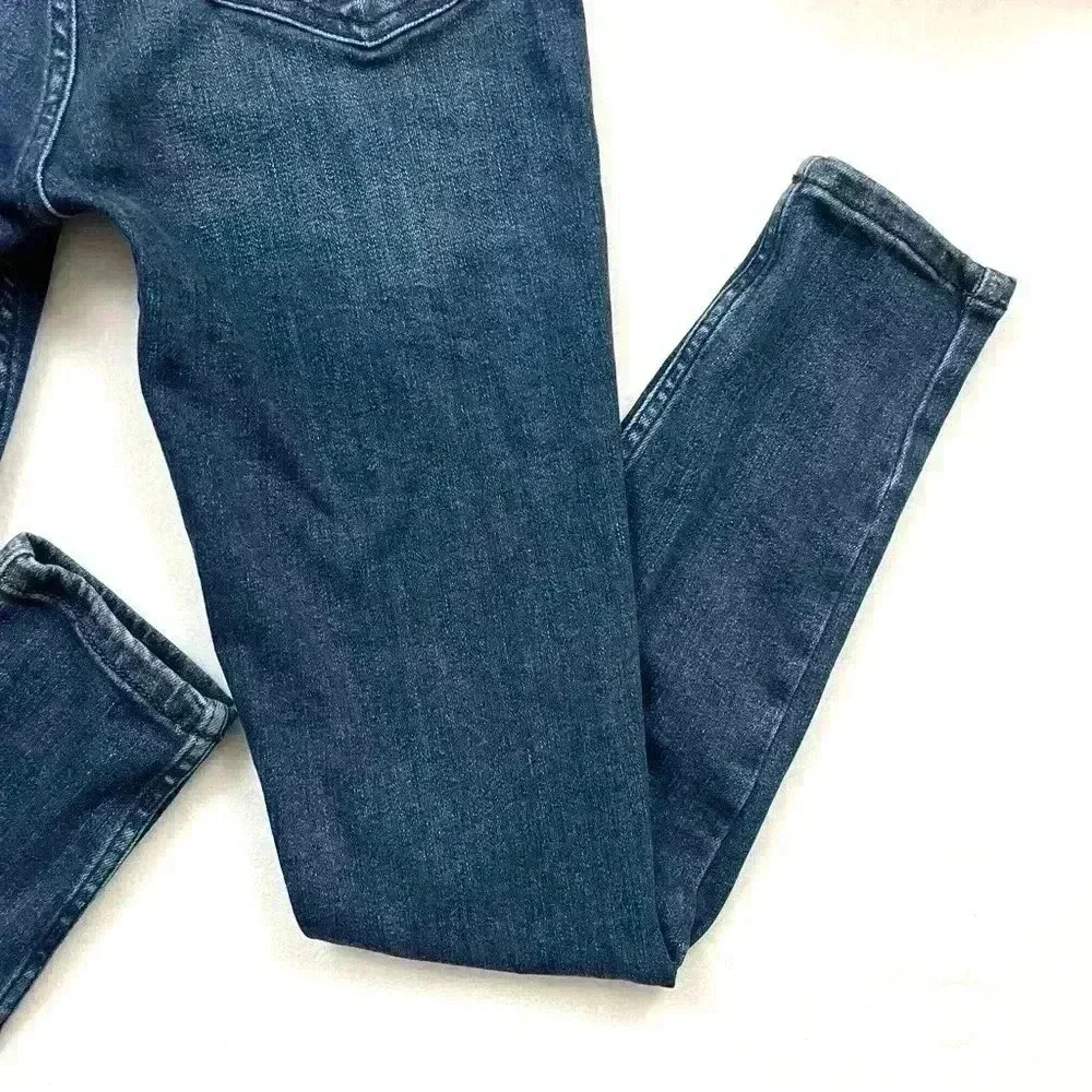 Free‎ People Button Fly Sabrina Distressed High Waist Skinny Jeans Size 28